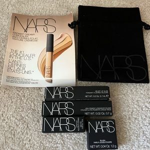 5 Piece Nars Lot Orgasm X Blush Rosecliff Lip Glide Eye Liner Bag Concealer
